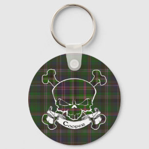 Llavero Cooper Tartan Skull Keyring