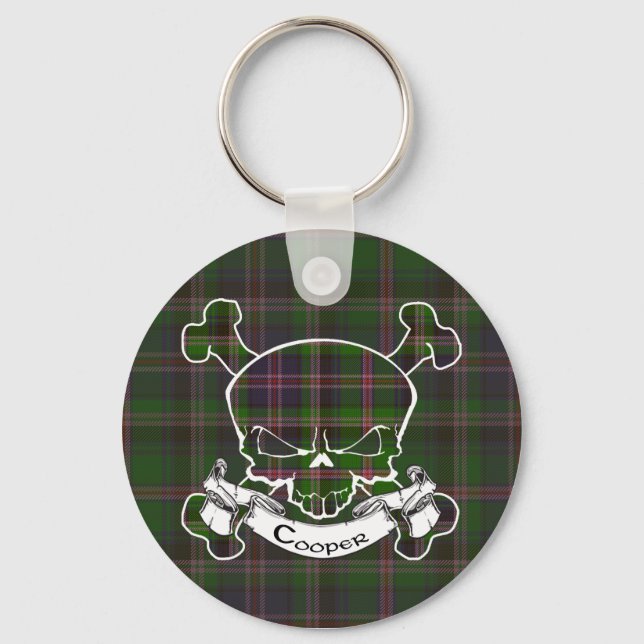 Llavero Cooper Tartan Skull Keyring (Anverso)
