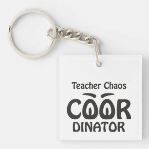 Llavero Coordinador de Caos de Maestro - Educador Divertid