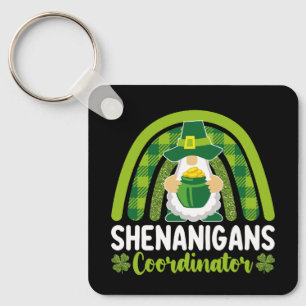Llavero Coordinador de Shenanigans Gnomes St Patrick's Day