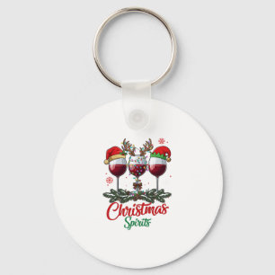 Llavero Copas de vino Espiritus de Navidad Reno Cuerna Pi