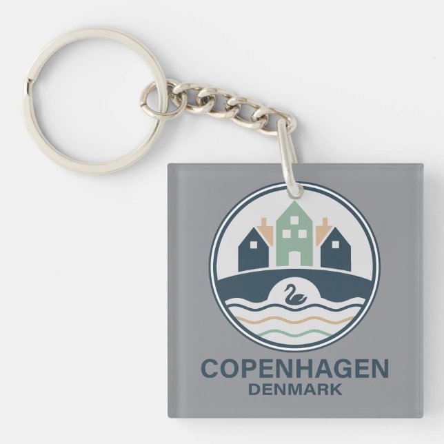 Llavero Copenhague Dinamarca Europa (Frente)