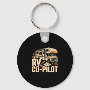 Llavero Copiloto de rv camping campamento puesta de sol es