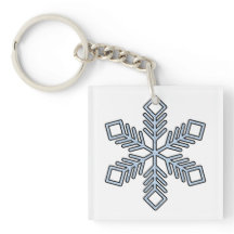 Copo de Nieve Brillante - Ramas Azul Bebé