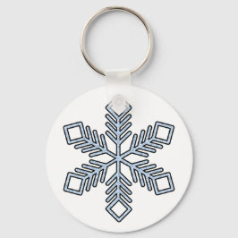 Llavero Copo de Nieve Brillante - Ramas Azul Bebé