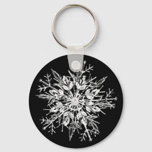 Llavero Copo de nieve de cristal de hielo