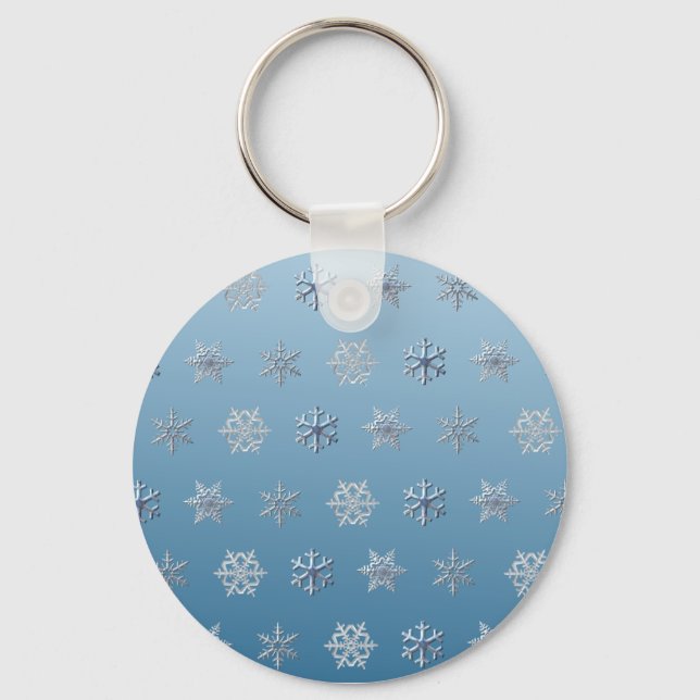 Llavero Copos de nieve (Anverso)