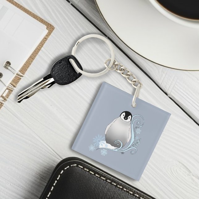 Llavero Copos de nieve de estilo Art Nouveau pingüino (Subido por el creador)