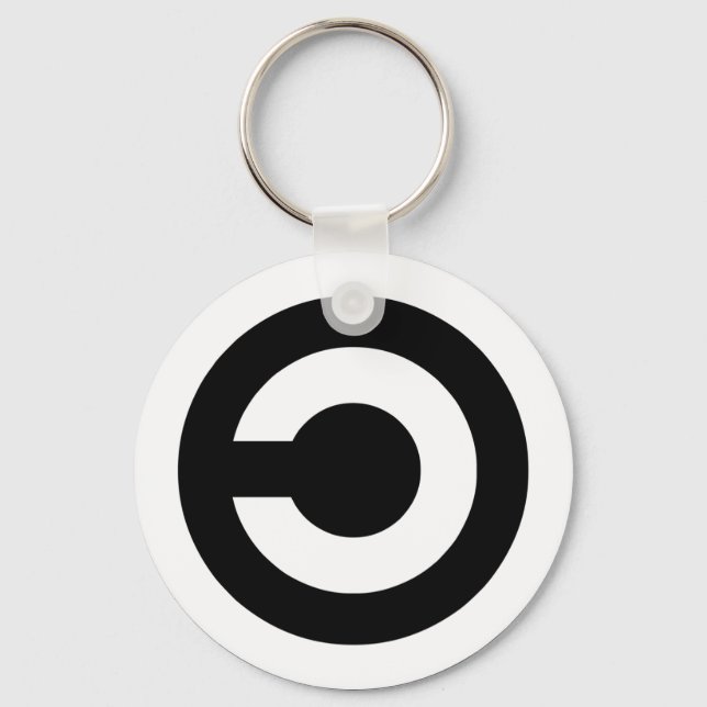 Llavero Copyleft - la información quiere ser gratis (Anverso)