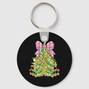 Llavero Coqueta de árbol de navidad dobla Navidades rosado