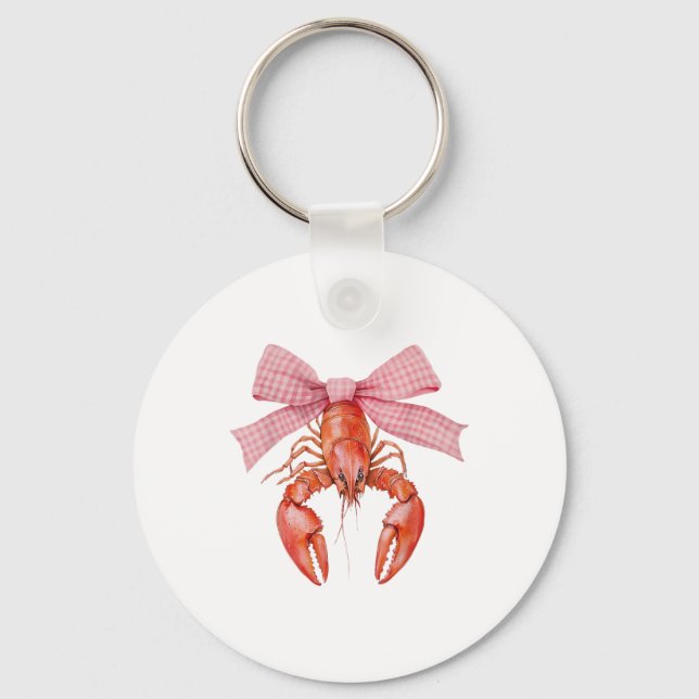 Llavero Coqueta de crujiente Bow Crawfish Boster Cajun (Anverso)