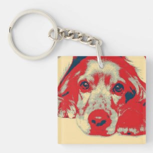 Llavero Coquetón inglés, perro, cachorro