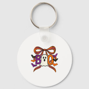 Llavero Coquette Boo Ghost Bow Cute Spooky Funny Halloween