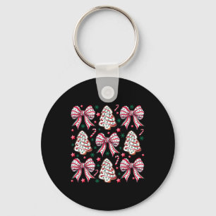Llavero Coquette Bow Tree Cake Candy Merry Navidad