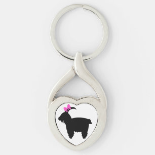 Llavero Coquette Goat Keychain