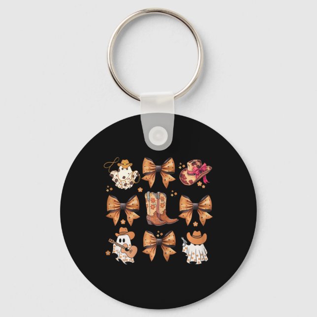 Llavero Coquette Halloween Calabaza Bow Coquette Bow Coque (Anverso)