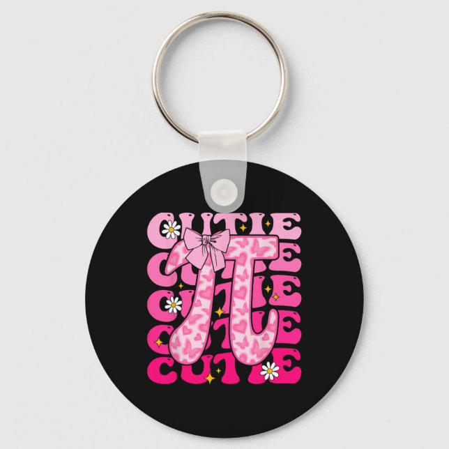 Llavero Coquette Pi Day Bow Mujeres Niños Math Teache (Anverso)