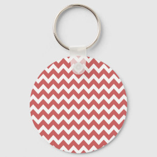 Llavero Coral Zigzag Chevron Stripes