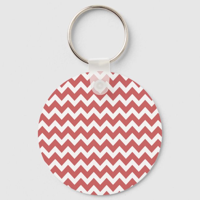 Llavero Coral Zigzag Chevron Stripes (Anverso)
