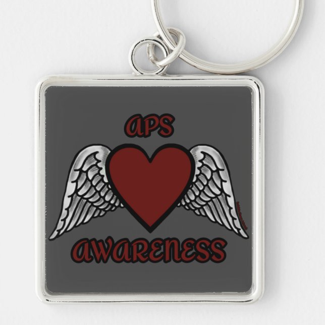 Llavero Corazón/Alas...APS Keychain (Frente)