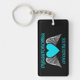 Llavero Corazón/Alas...Disautonomía Keychain