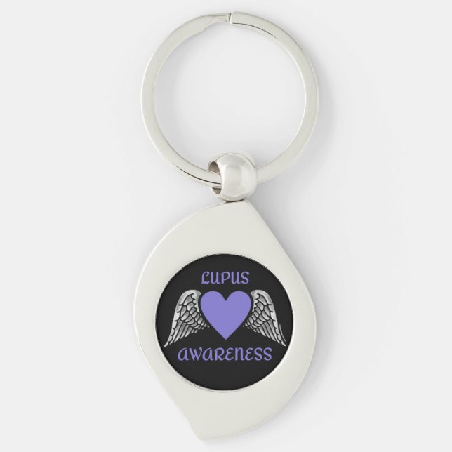 Llavero Corazón/Alas...Lupus Keychain (Anverso)