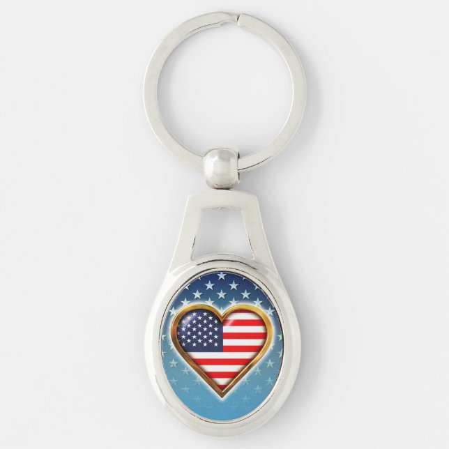 Llavero Corazón americano (Anverso)