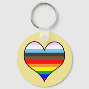 Llavero Corazón arcoiris