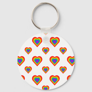 Llavero Corazón arcoiris