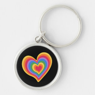 Llavero Corazón arcoiris. Orgullo Gay Love Keychain