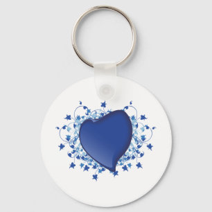 Llavero Corazón azul