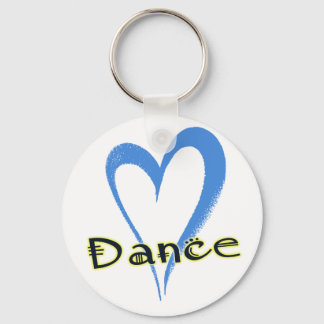 Llavero Corazón azul de baile