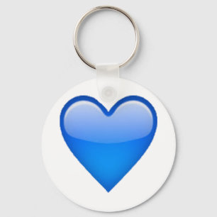 Llavero Corazón azul - Emoji