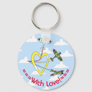 Llavero Corazón Cielo Azul Spitfires