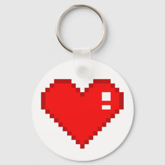 Llavero Corazón de 8 bits