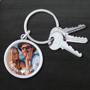 Llavero Corazón de Amor con Foto Personalizada para Pareja