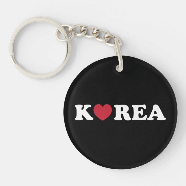 Llavero Corazón de amor de Corea (Frente)