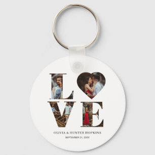 Llavero Corazón de amor de pareja personalizada 4 Foto