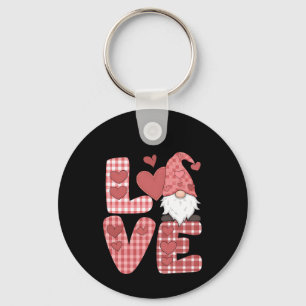 Llavero Corazón de amor Gnomo lindo Día de San Valentín
