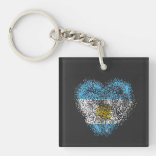 Llavero Corazón de Argentina