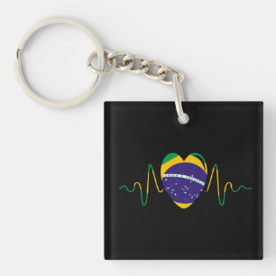 Llavero Corazón de Brasil