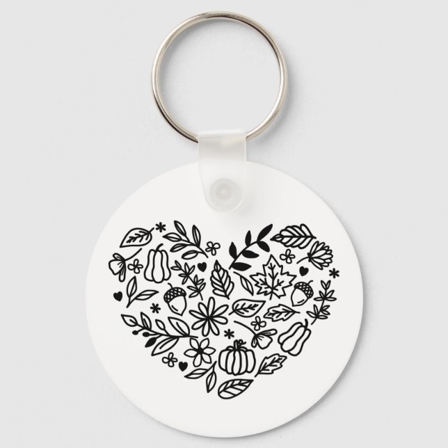 Llavero Corazón de caída (Anverso)