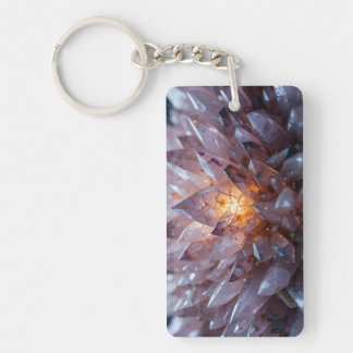 Llavero Corazón de cristal radiante