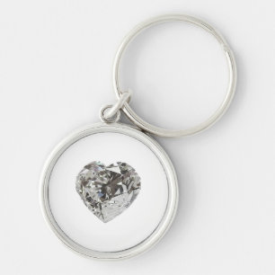 Llavero Corazón de diamante forma Brillante