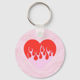 Llavero Corazón de Fuego