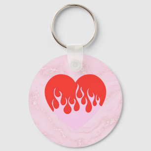 Llavero Corazón de Fuego