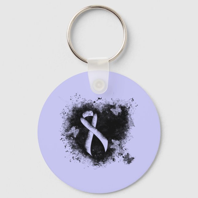 Llavero Corazón de grunge de cinta de cinta de ventana (Anverso)