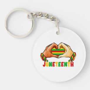 Llavero Corazón de Juneteenth