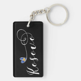 Llavero Corazón de la bandera de Kosovo, amo Kosovo, Kosov