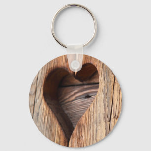 Llavero Corazón de madera